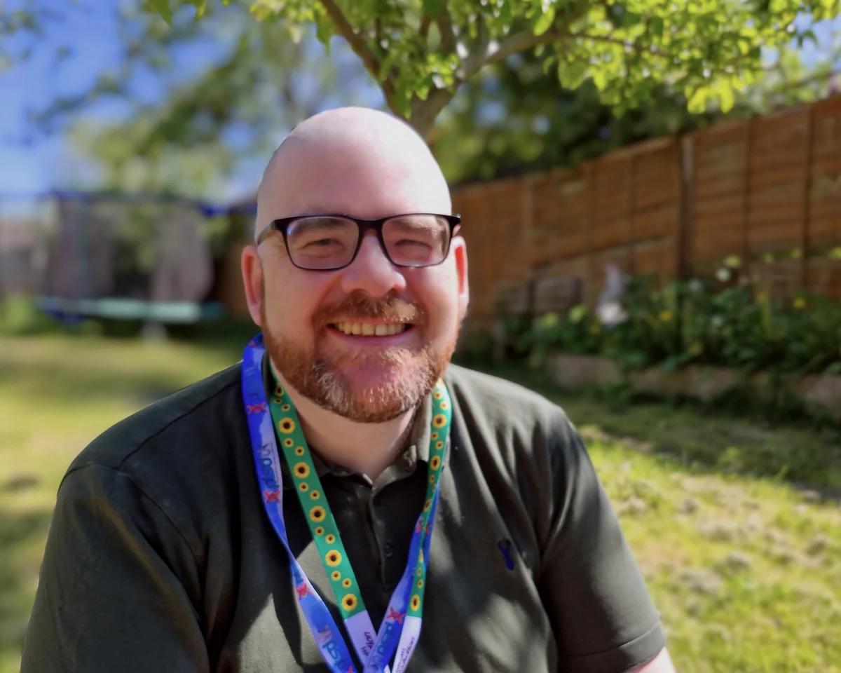 Sean Hegarty smiling outdoors